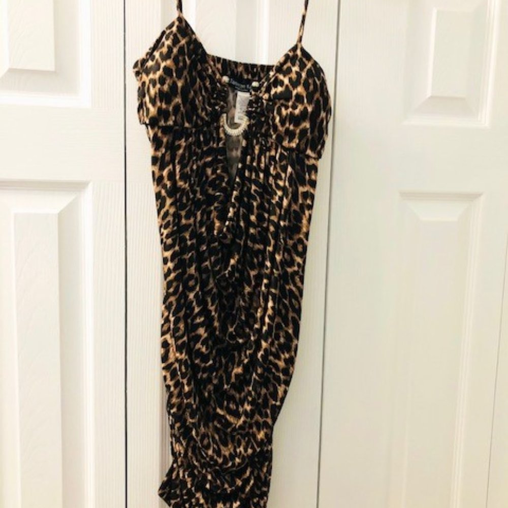 Sexy leopard print dress